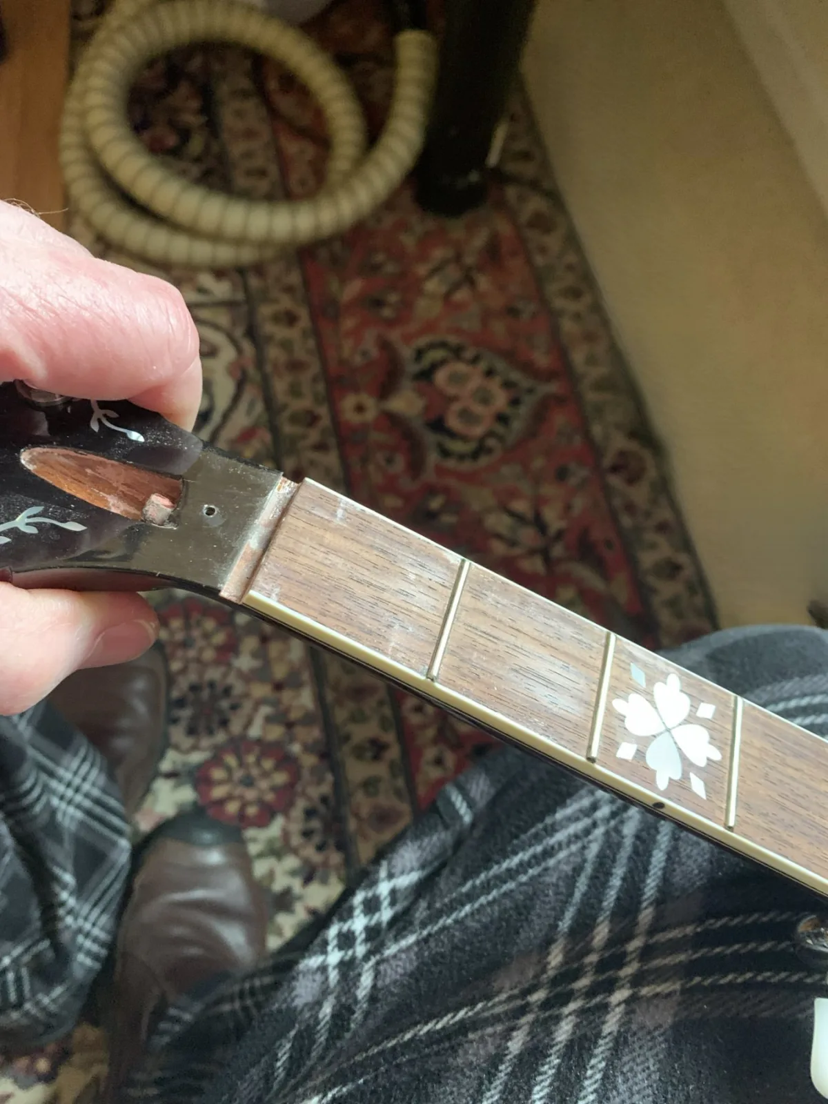 Before image of 1928 Gibson Style 4